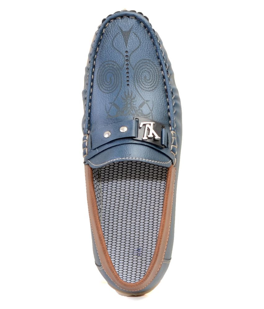 John Vogue Blue Loafers Buy John Vogue Blue Loafers Online at Best