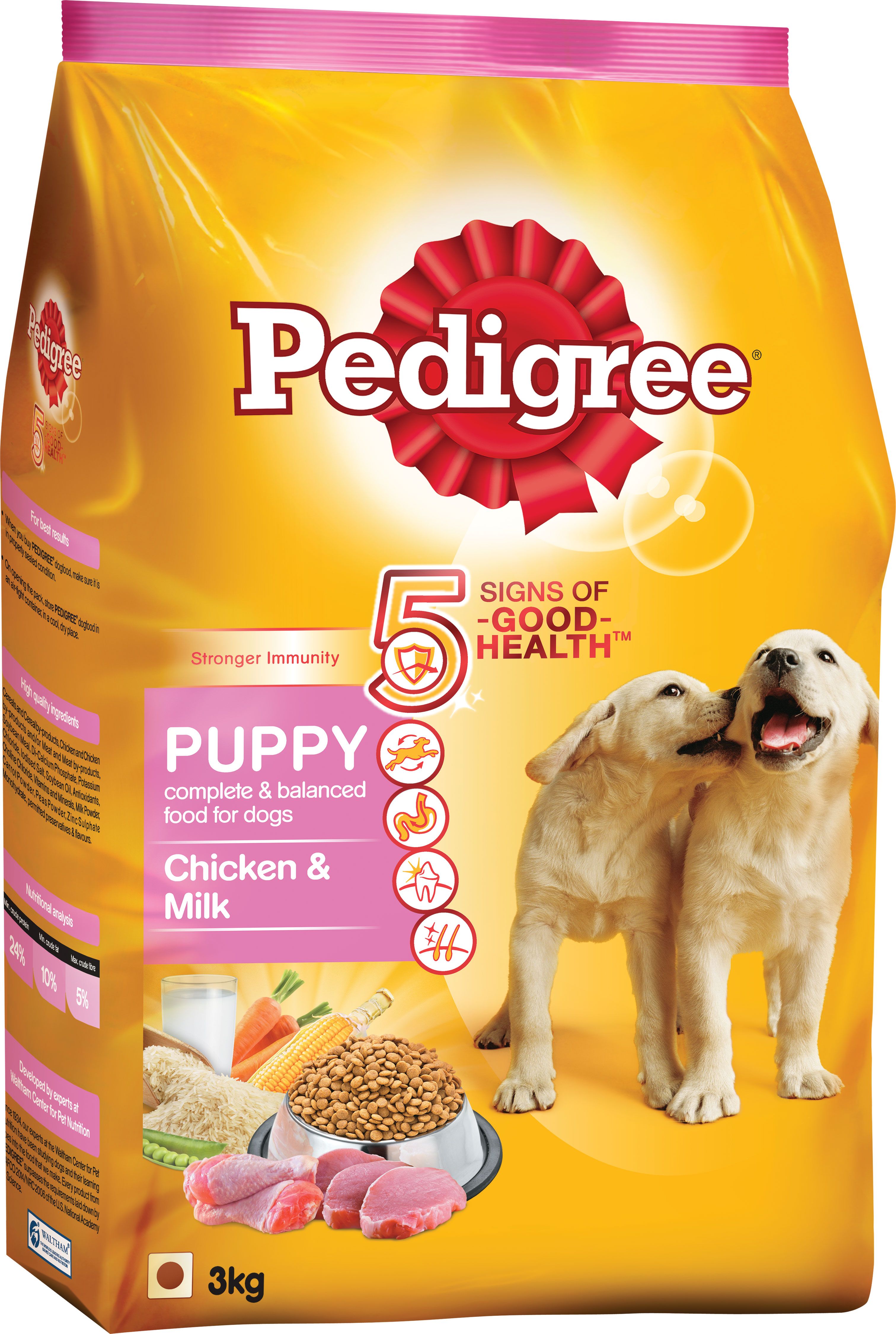 pedigree puppy tubos