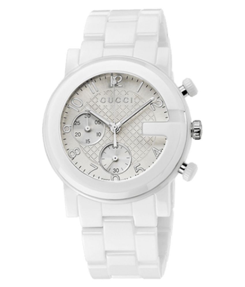 gucci white watch