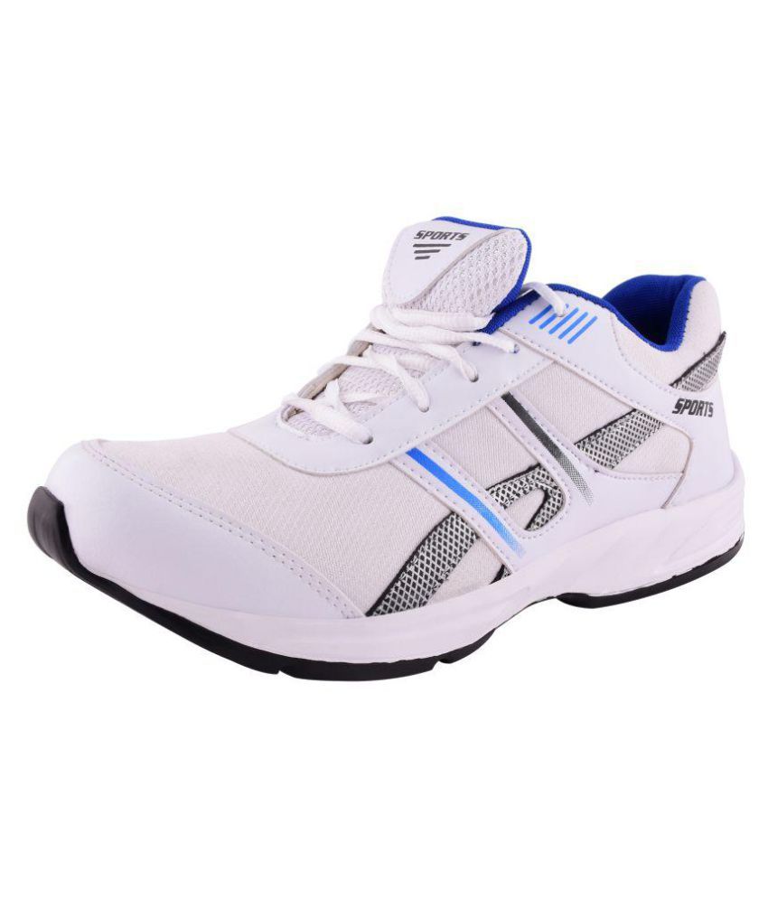Boomer 1000WB White Running Shoes 