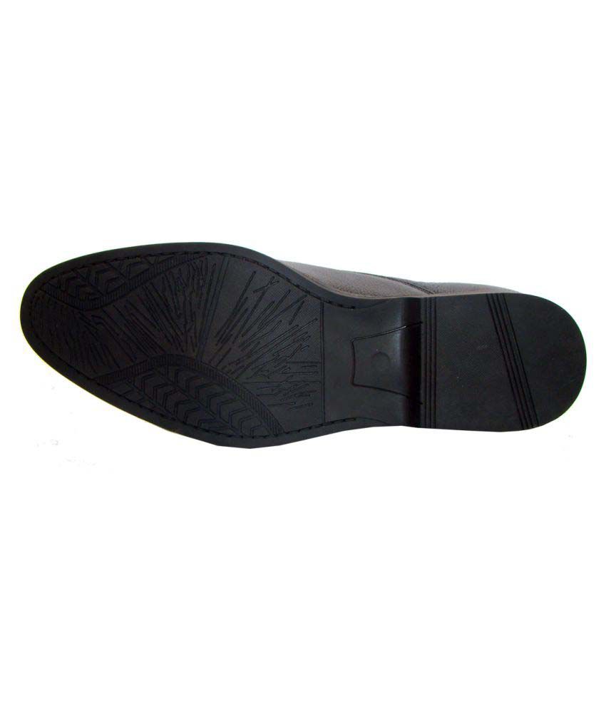 ASM Black Oxfords Genuine Leather Formal Shoes Price in India- Buy ASM ...