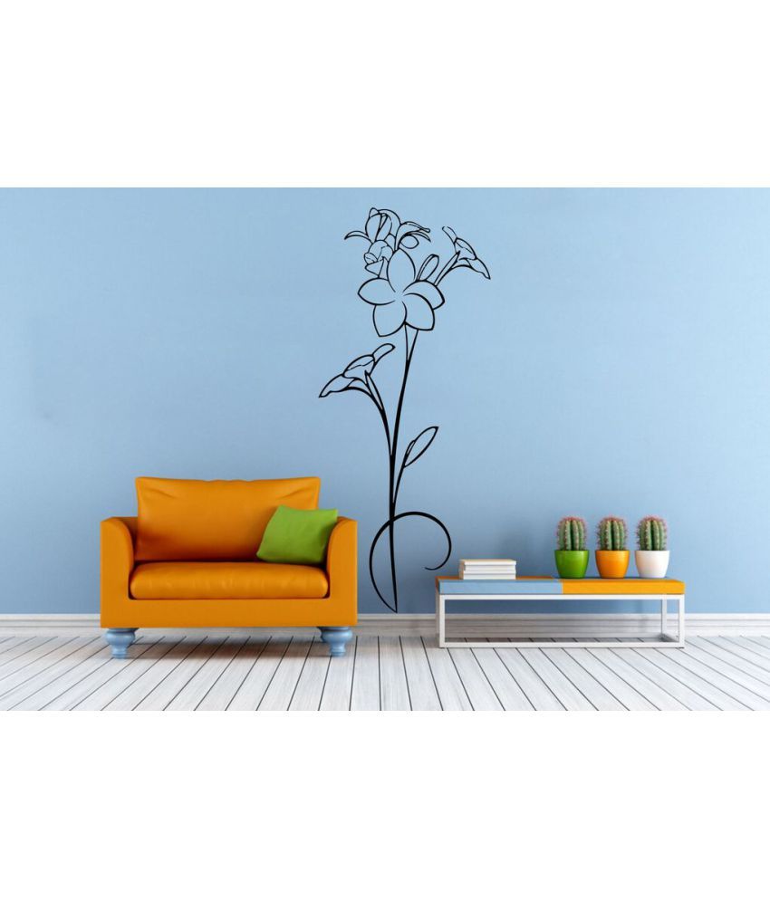     			Decor Villa Flower Floral Vinyl Wall Stickers