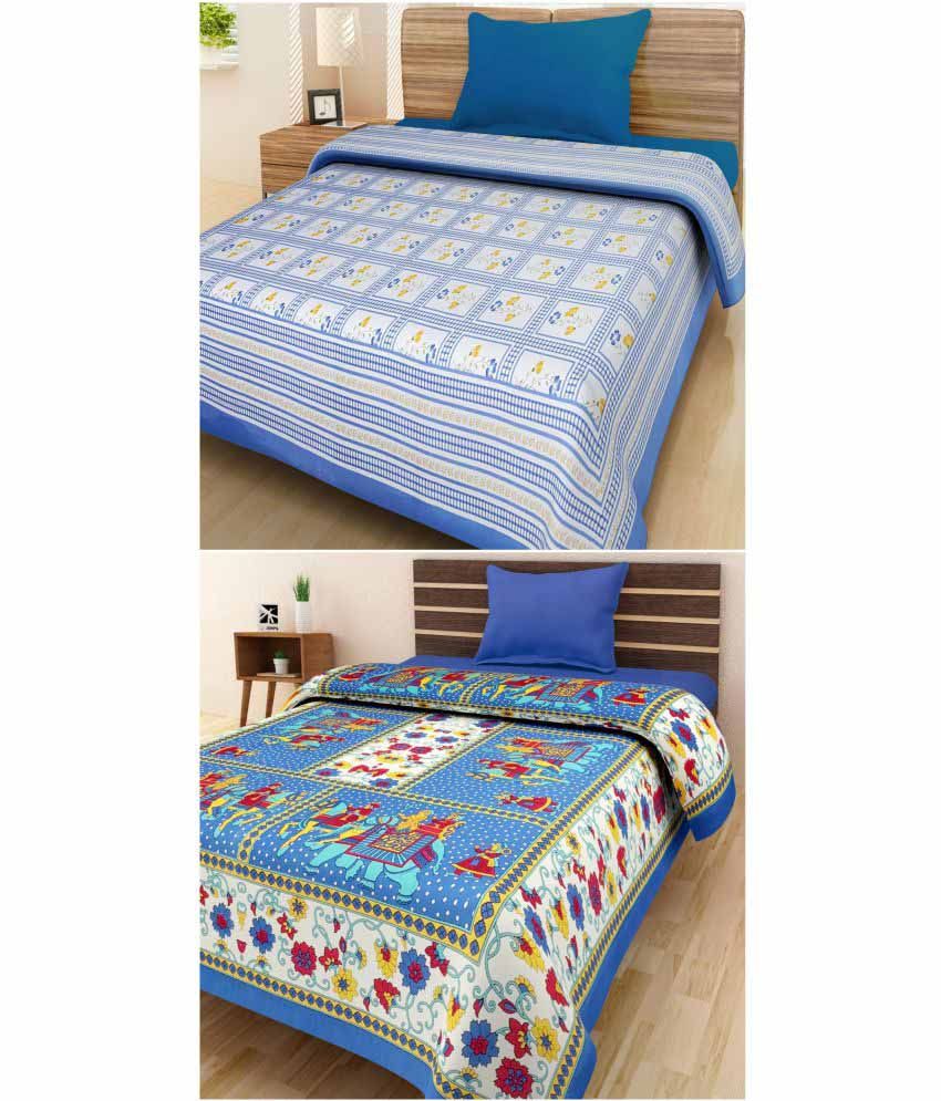 Shreeng King Cotton Traditional Bed Sheet Buy Shreeng King Cotton