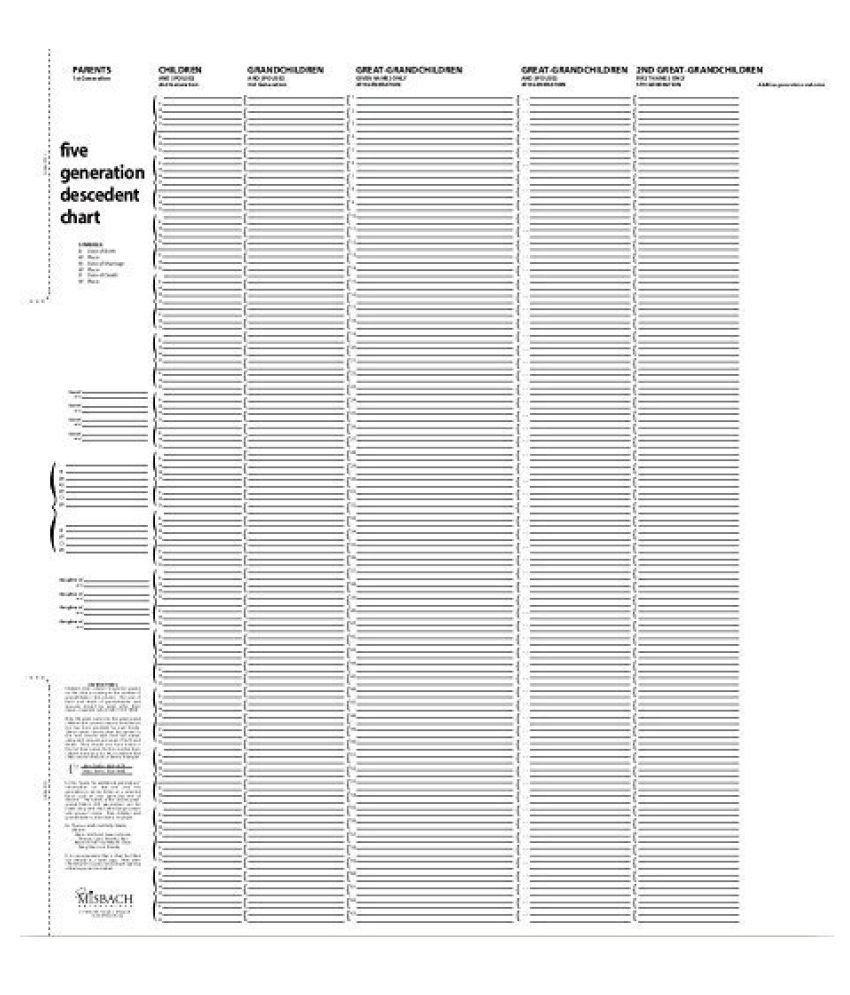 tree-seek-5-generation-descendants-chart-blank-genealogy-forms-for-family-history-and-ancestry