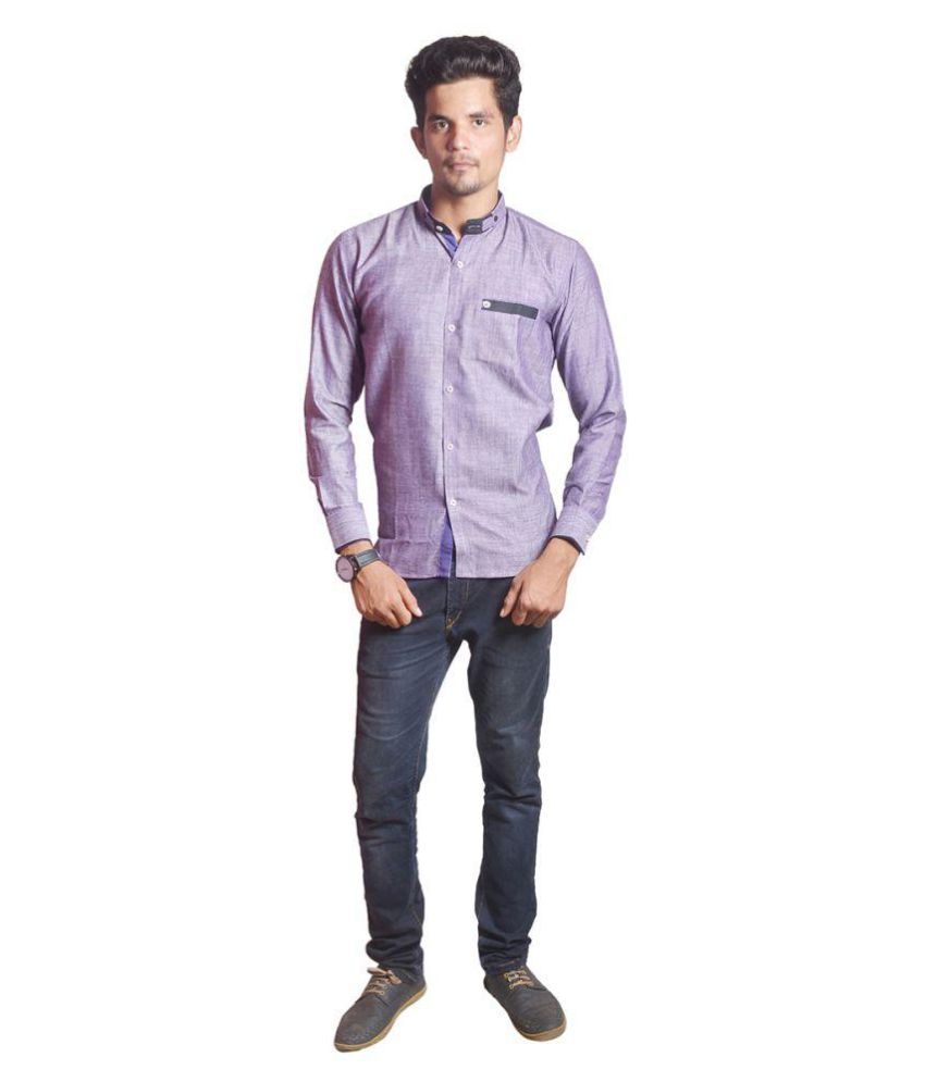 The Mods Purple Formal Regular Fit Shirt - Buy The Mods Purple Formal ...