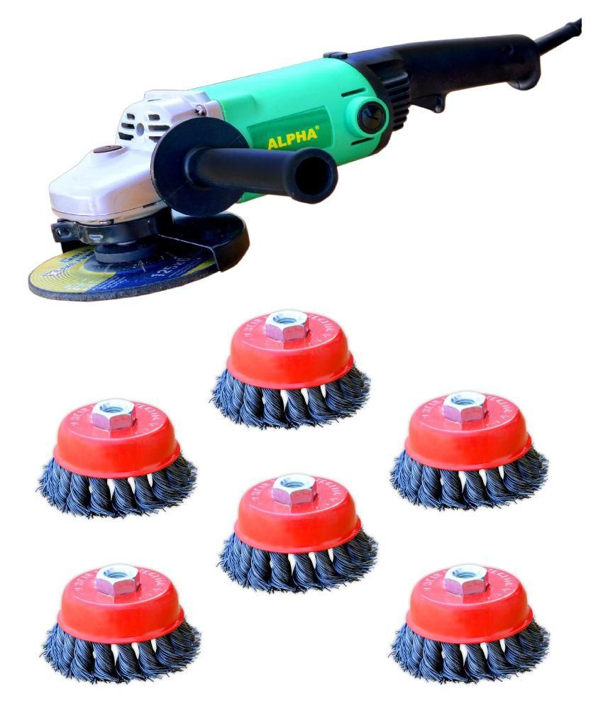 Hi Max 125mm Angle Grinder With 10 Pc Cup Brush Buy Hi Max 125mm Angle Grinder With 10 Pc Cup Brush Online At Low Price In India Snapdeal