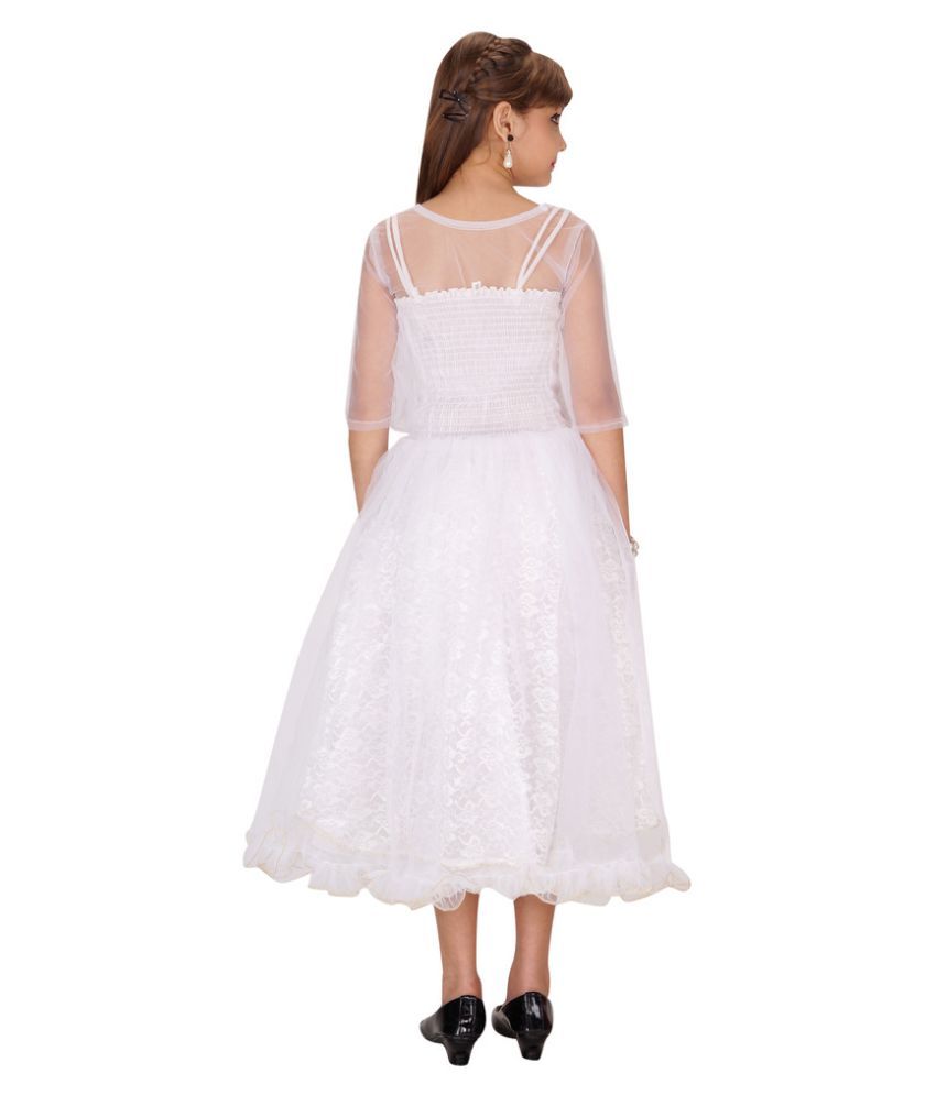 Be 13 White Net Dress Buy Be 13 White Net Dress Online at Low Price