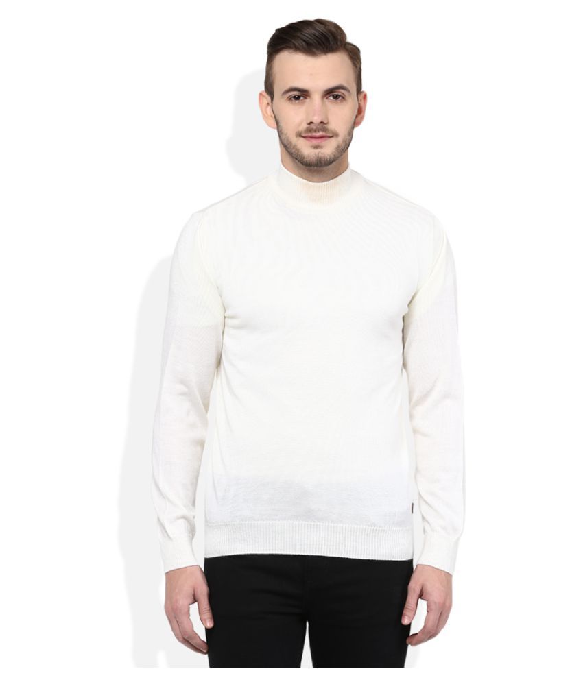 off white high neck sweater