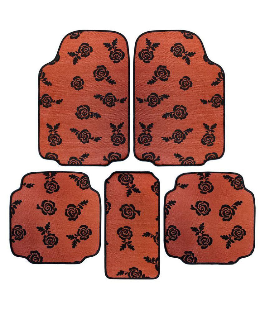 Saral Home Orange Car Mat Set of 5 Buy Saral Home Orange Car Mat Set