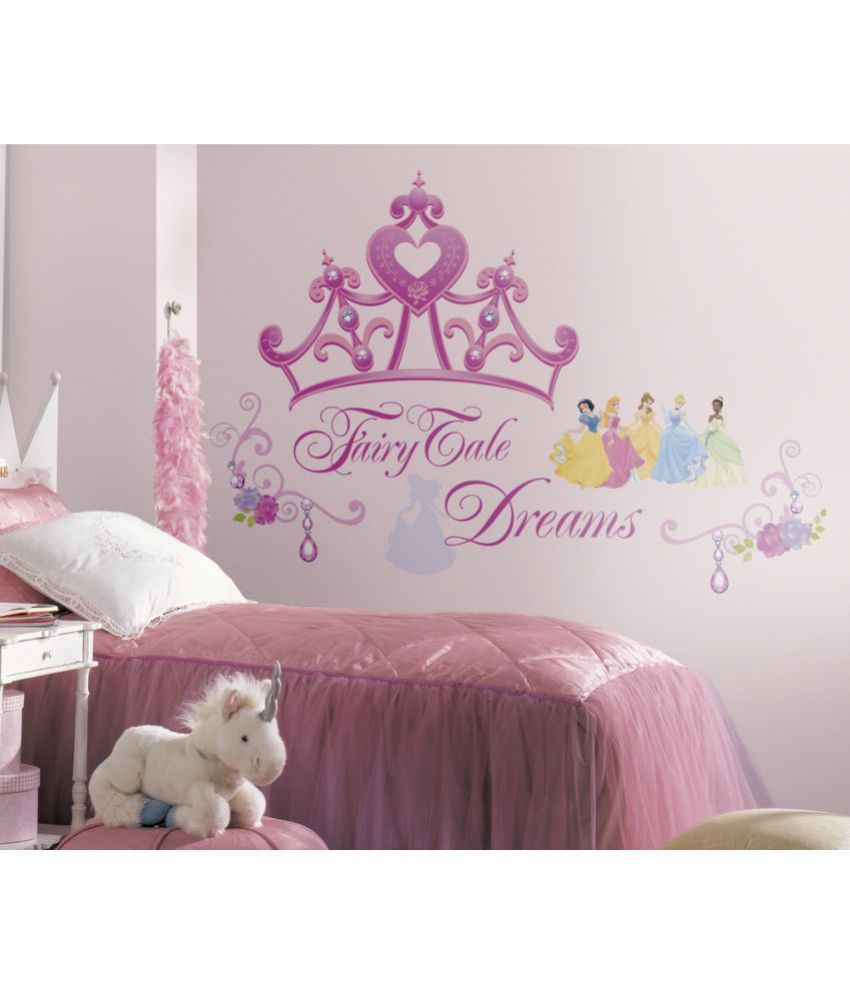 Asian Paints Disney Princess Princess Crown Giant Vinyl Wall Stickers