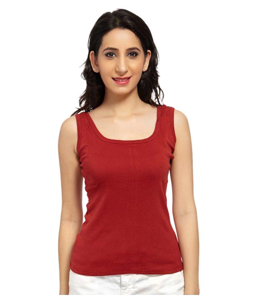 Comix Maroon Cotton Tank Tops - Buy Comix Maroon Cotton Tank Tops ...