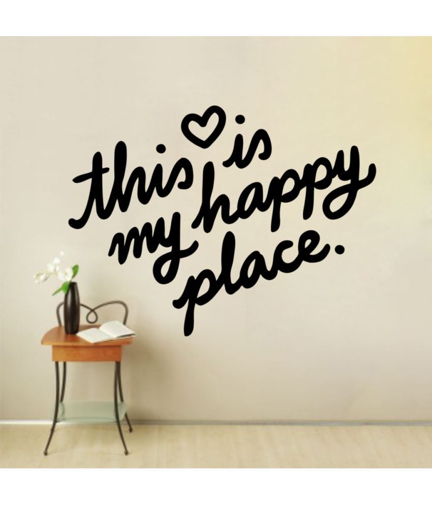     			Decor Villa My Happy Place Vinyl Wall Stickers