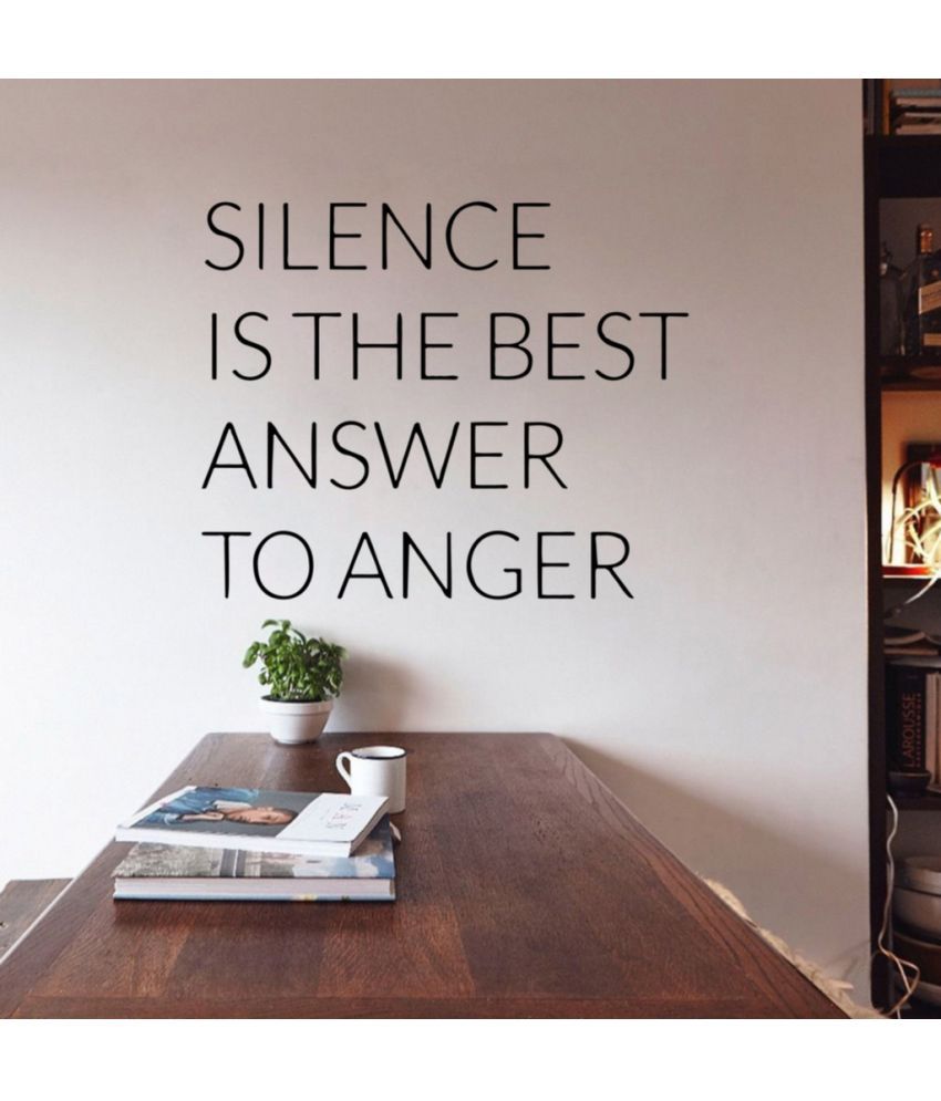     			Decor Villa Silence Vinyl Wall Stickers