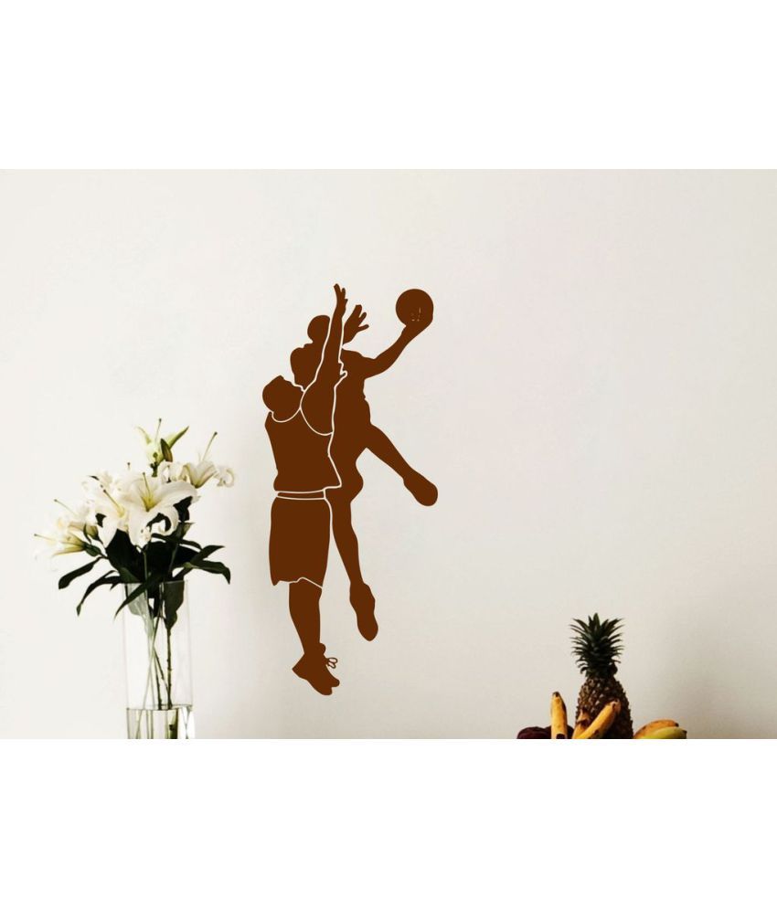     			Decor Villa Two basket ball players Vinyl Wall Stickers