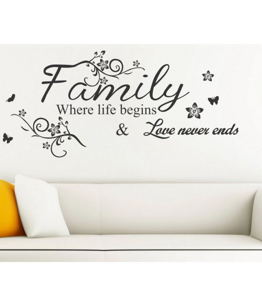     			Decor Villa Where life Vinyl Wall Stickers