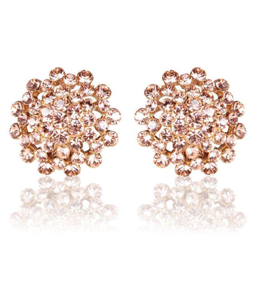 Triveni Golden Stud Earrings Triveni Golden Stud Earrings