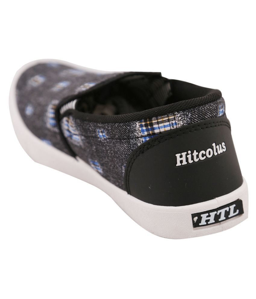 Buy Hitcolus Dark Grey \u0026 Black Loafers 