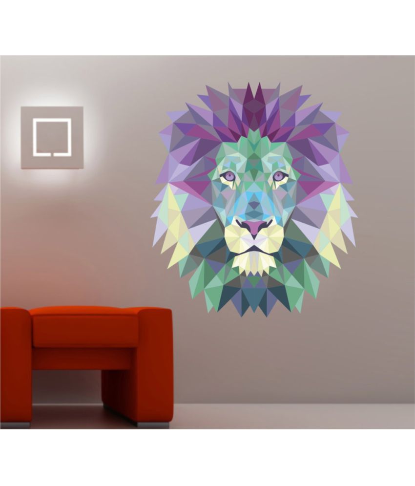     			Decor Villa Face lion Vinyl Wall Stickers