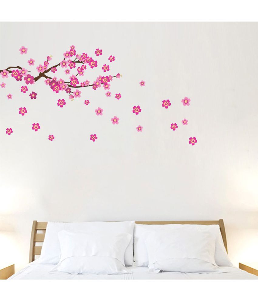     			Decor Villa pink branches Vinyl Wall Stickers