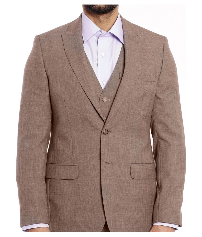 Raymond Brown Solid Formal Suit Buy Raymond Brown Solid Formal Suit