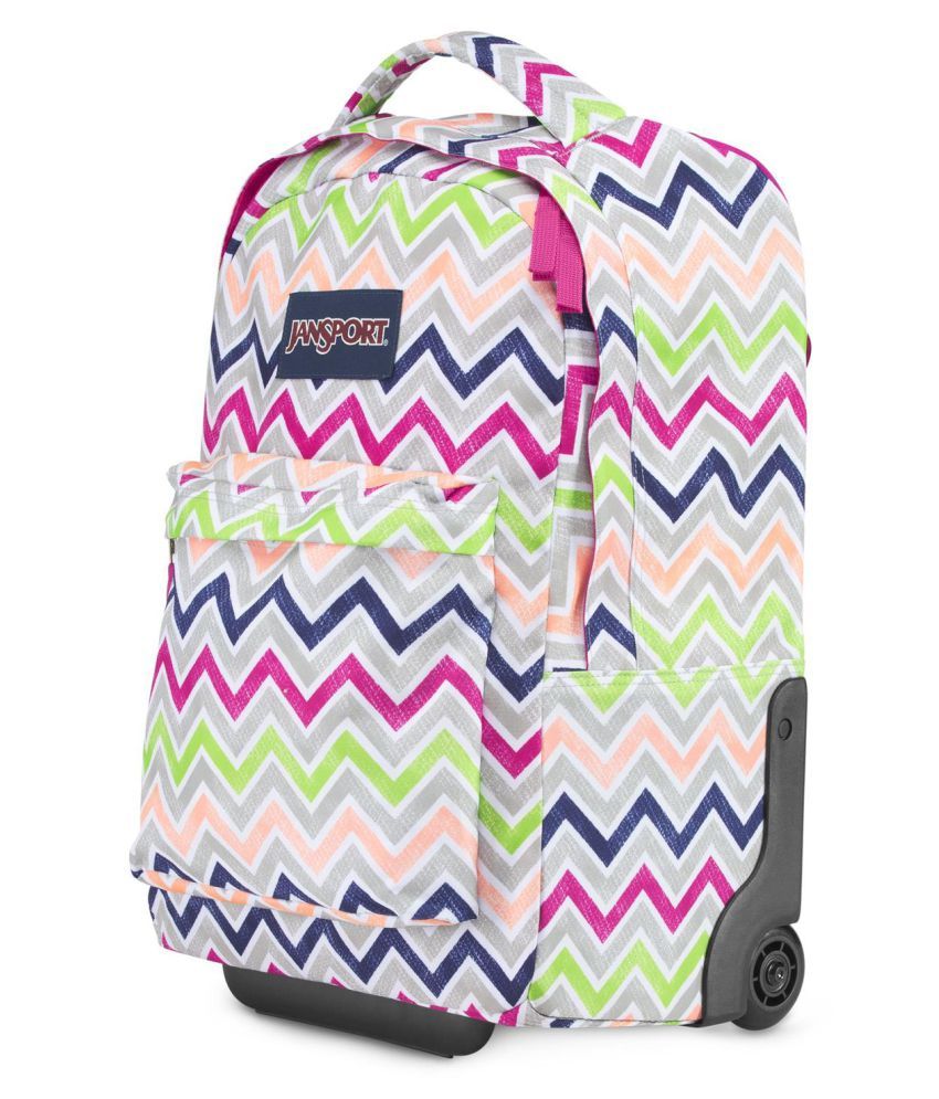Jansport THE9_0ED Multi Color Polyester Trolley Backpack Buy Jansport