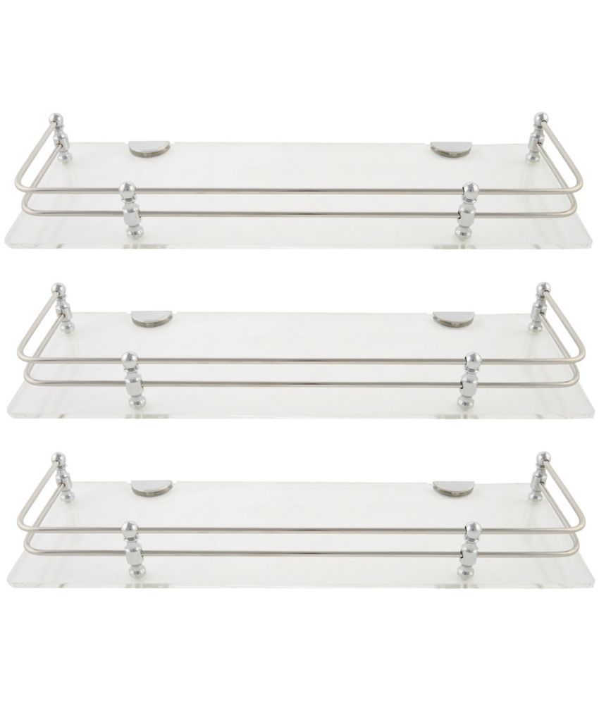 Horseway Floating Shelf Wall Shelf Storage Shelf Decoration Shelf Silver Set Of 3 Buy Horseway Floating Shelf Wall Shelf Storage Shelf Decoration Shelf Silver Set Of 3 At Best Price