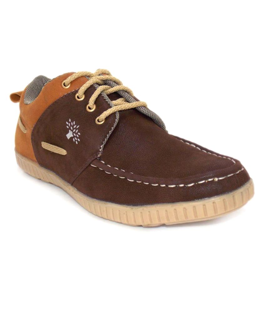 MBS Collection Sneakers Brown Casual Shoes - Buy MBS Collection ...