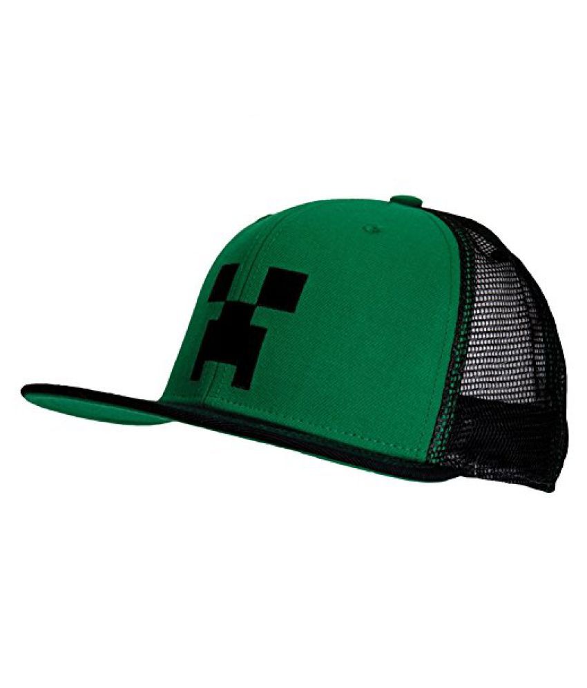 Minecraft Creeper Face Premium Green Hat Buy Minecraft Creeper Face