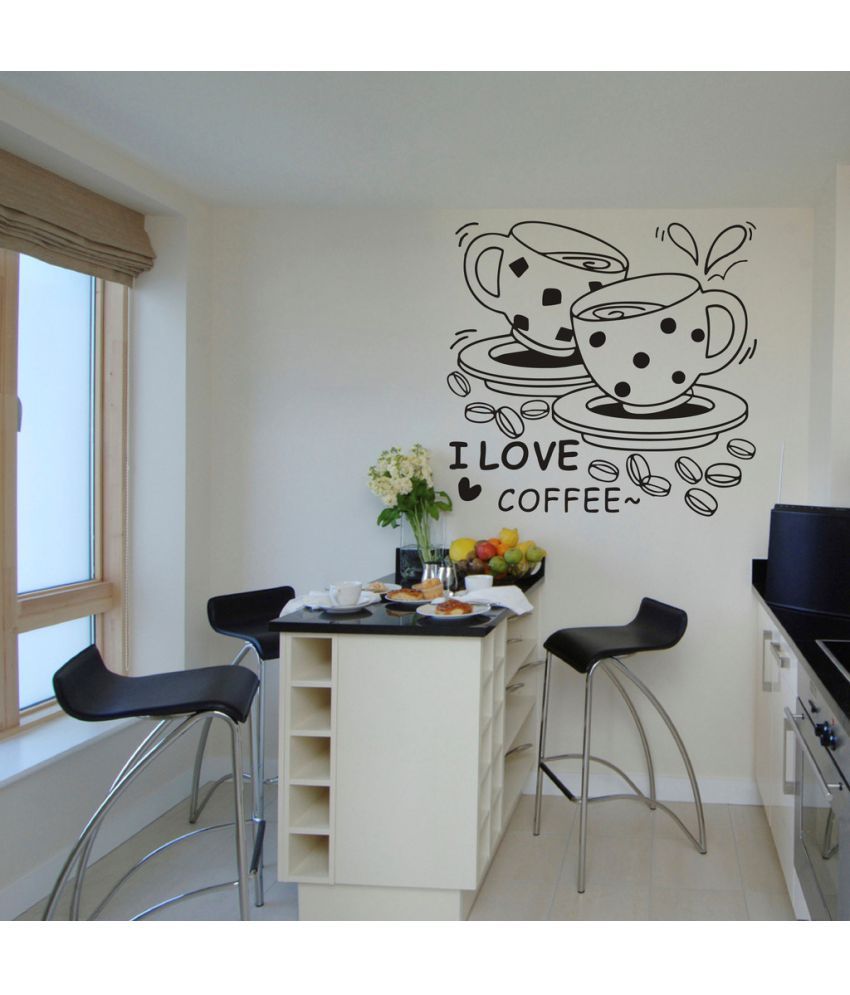     			Decor Villa I Love Coffee Vinyl Wall Stickers