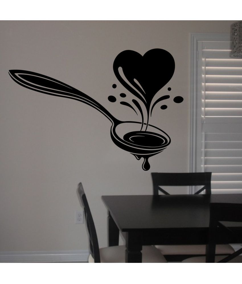     			Decor Villa Love spoon Vinyl Wall Stickers