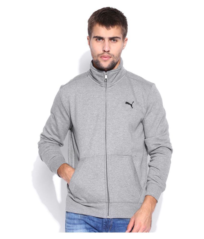 puma grey fleece tracksuit