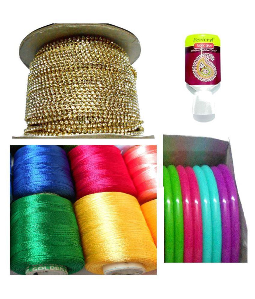     			VLV Silk thread bangles making kit