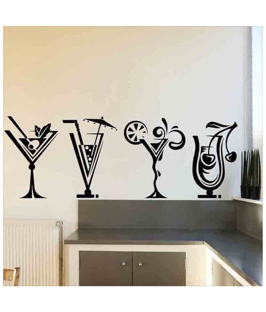     			Decor Villa Four gless Vinyl Wall Stickers