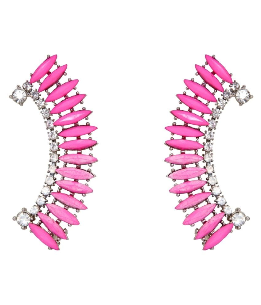 Crunchy Fashion Pink Earrings Buy Crunchy Fashion Pink Earrings