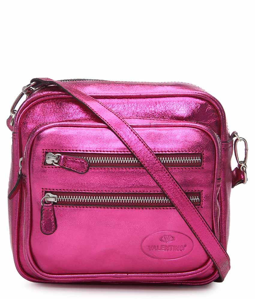 Valentino Pink Sling Bag Buy Valentino Pink Sling Bag Online at Best