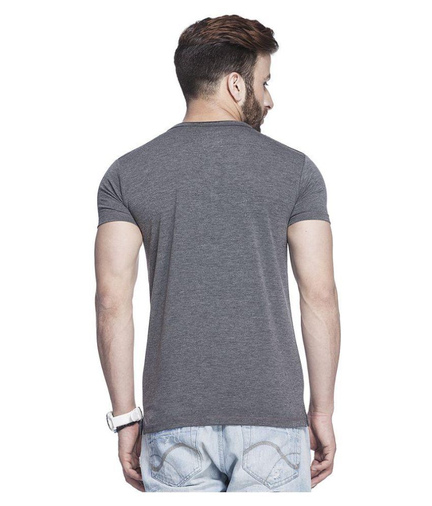 Tinted Grey Henley T-Shirt - Buy Tinted Grey Henley T-Shirt Online at ...