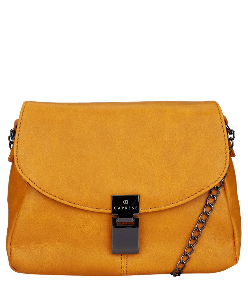 caprese orange sling bag