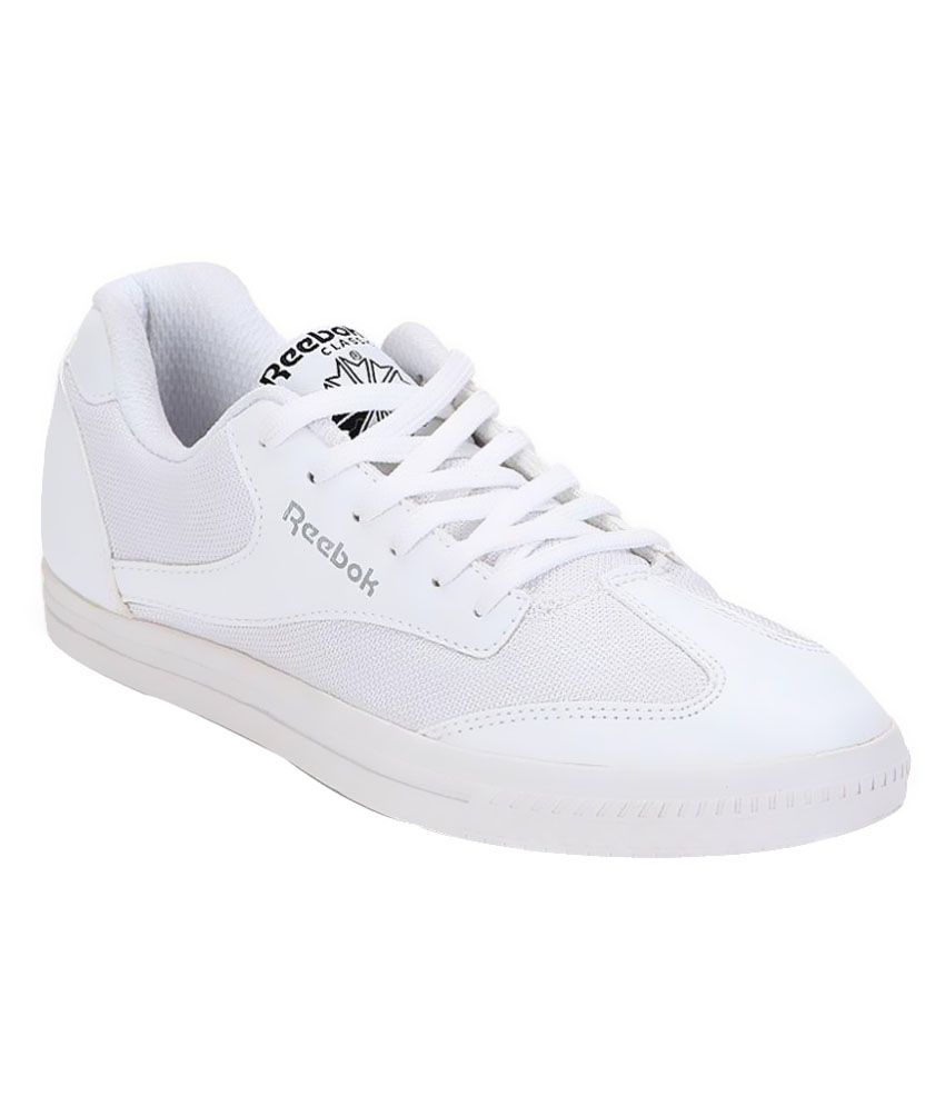 reebok white canvas shoes