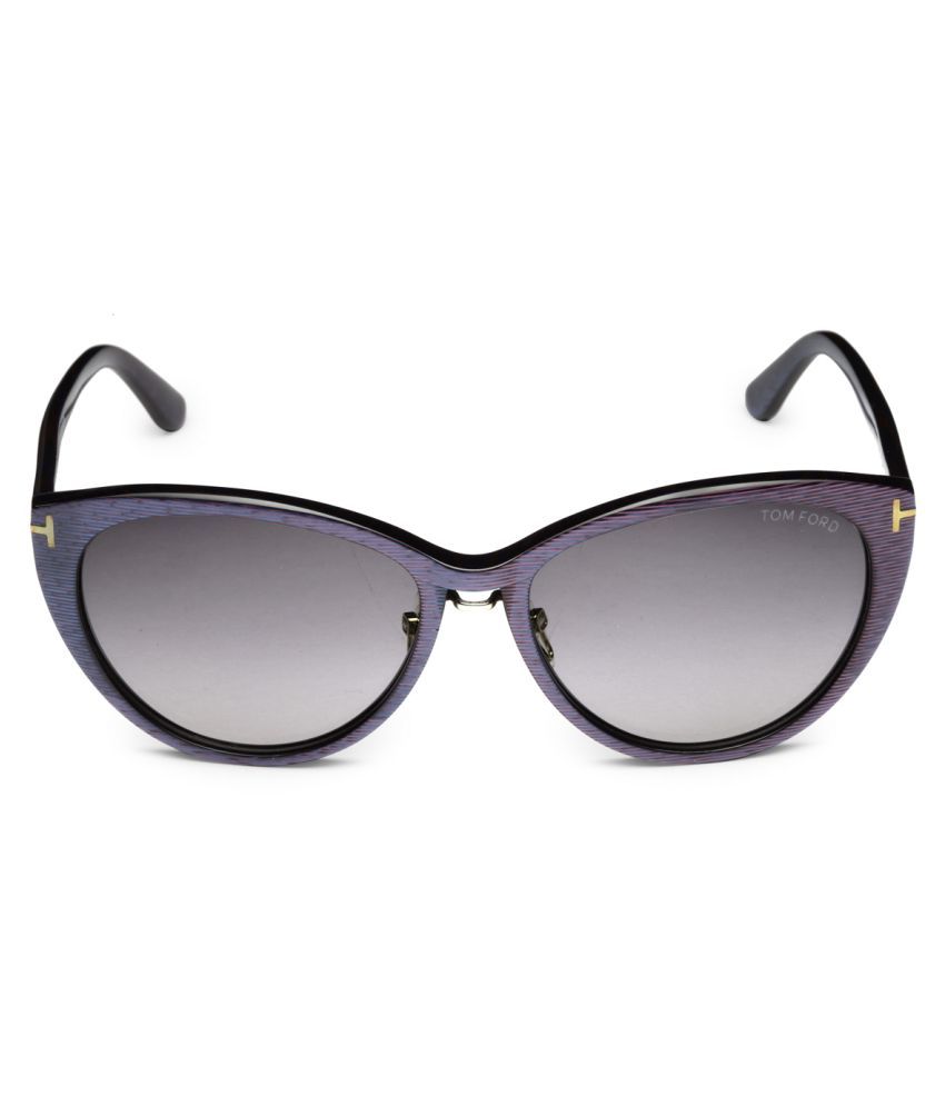 Tom Ford Grey Cat eye Sunglasses ( GINA 
