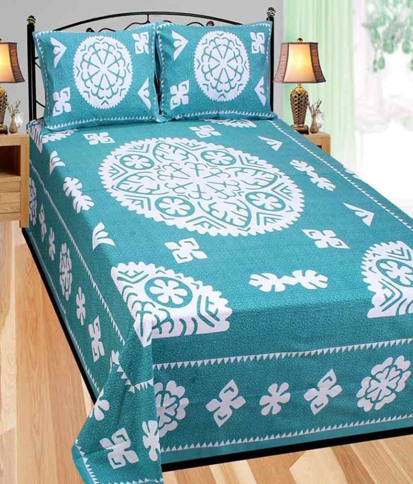 Atoz Home Decor King Cotton Ethnic Bed Sheet Buy Atoz Home Decor King Cotton Ethnic Bed Sheet