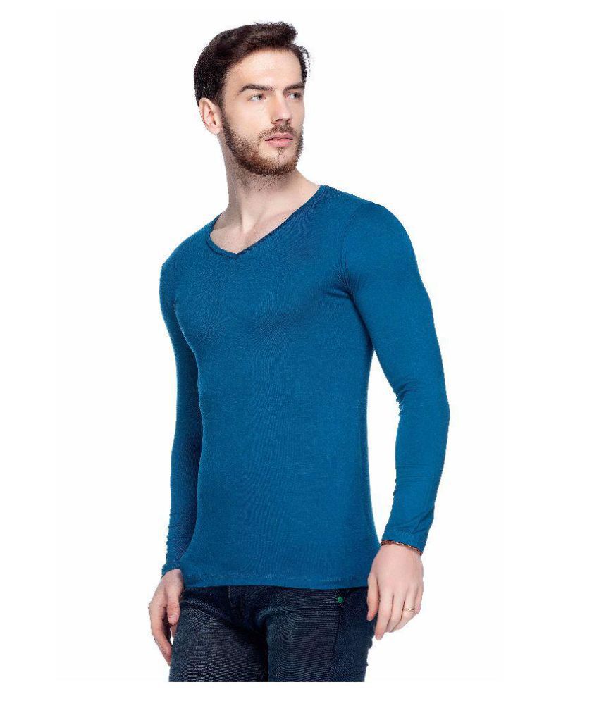 Tinted Blue V-Neck T-Shirt - Buy Tinted Blue V-Neck T-Shirt Online at ...