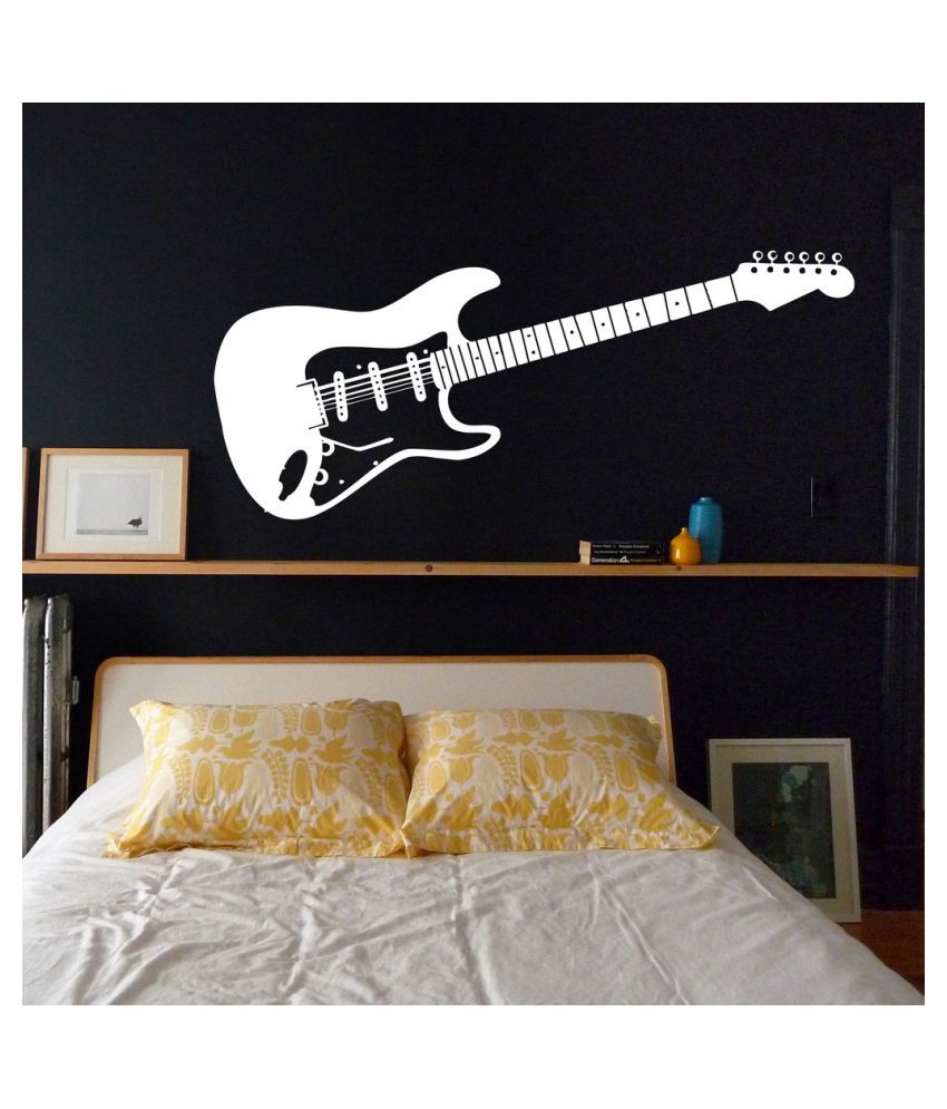     			Decor Villa Play Guitar PVC Wall Stickers