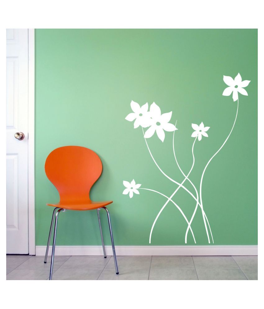     			Decor Villa Flowers PVC Wall Stickers