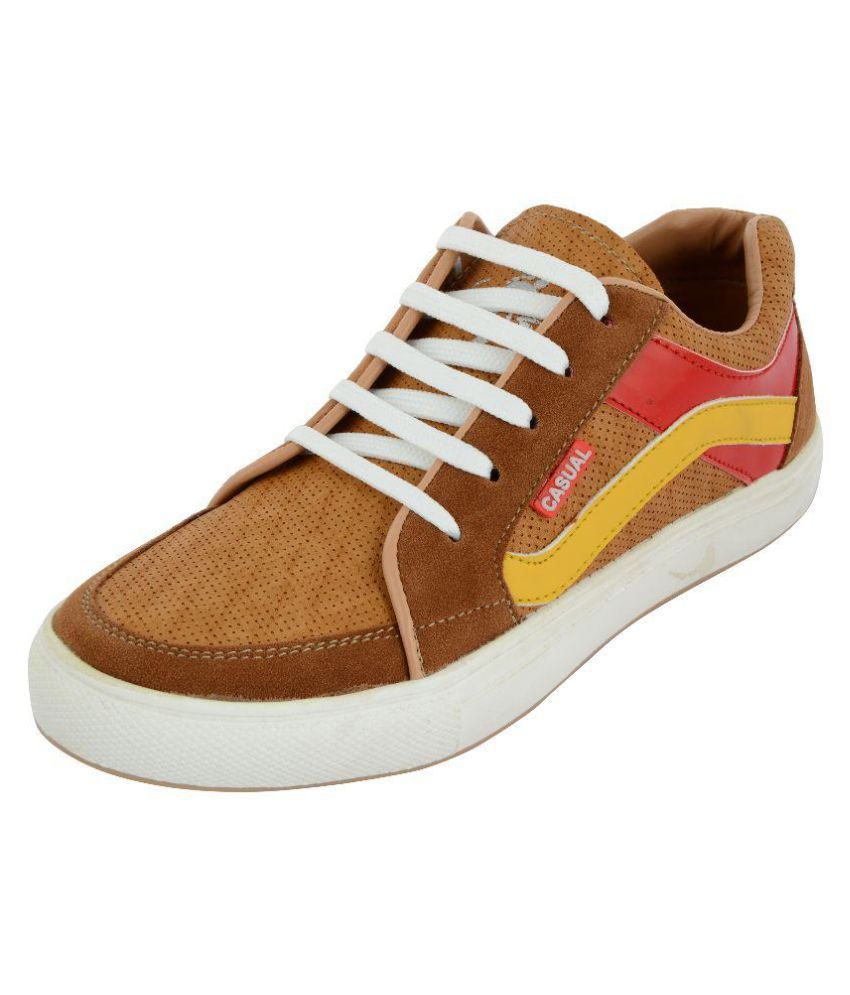     			Fashion Victim Sneakers Tan Casual Shoes