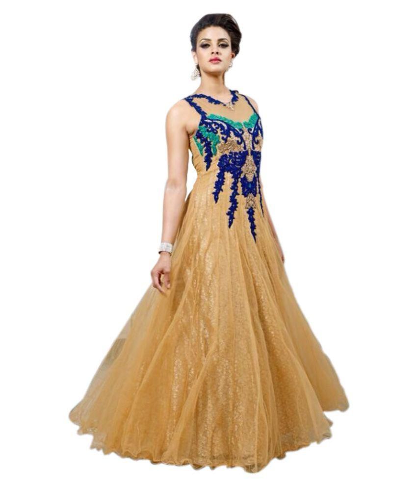 net gown full sleeves
