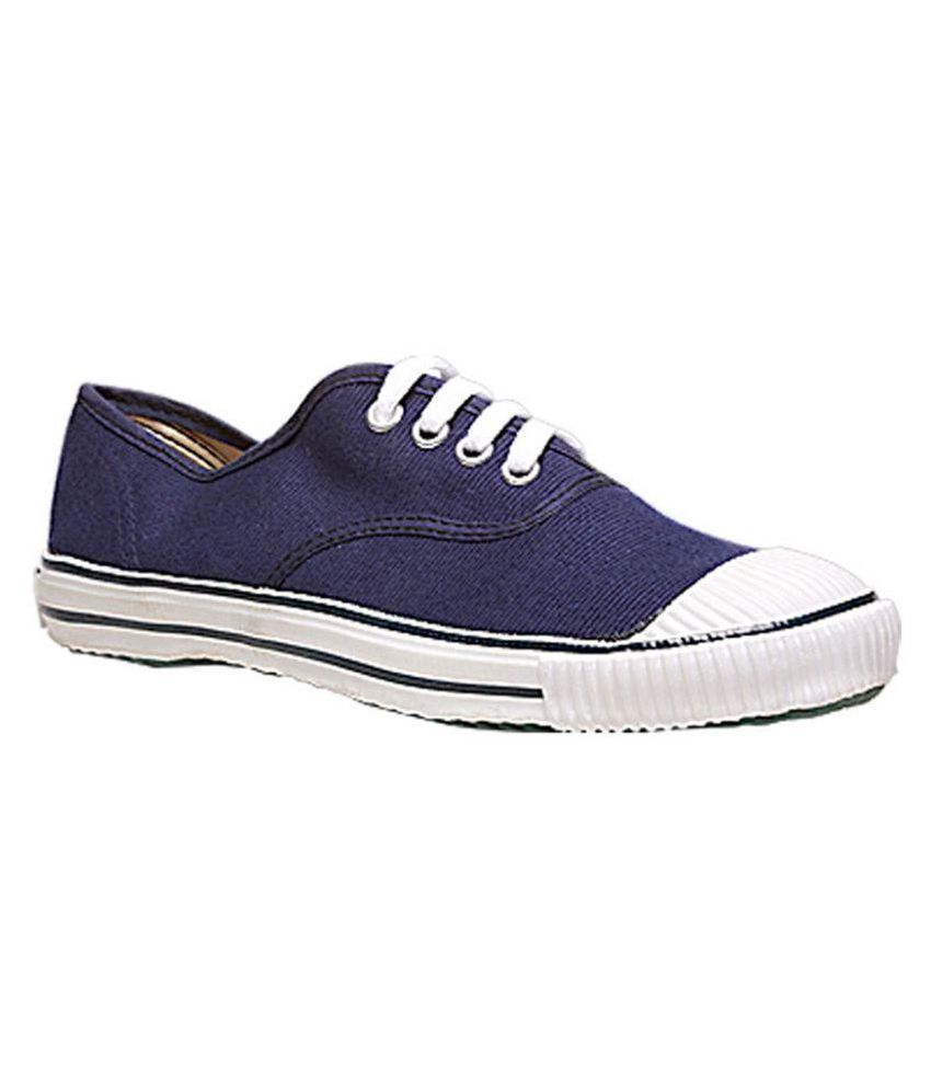blue canvas shoes
