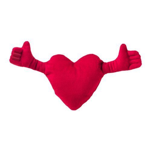Ikea Kamratlig Soft Toy Red Valentine Stuffed Heart Love Soft Toy
