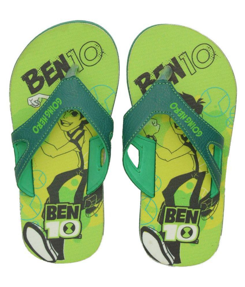 Ben 10 Green Slippers Art BEN15001LTGREEN Price in India- Buy Ben 10 ...