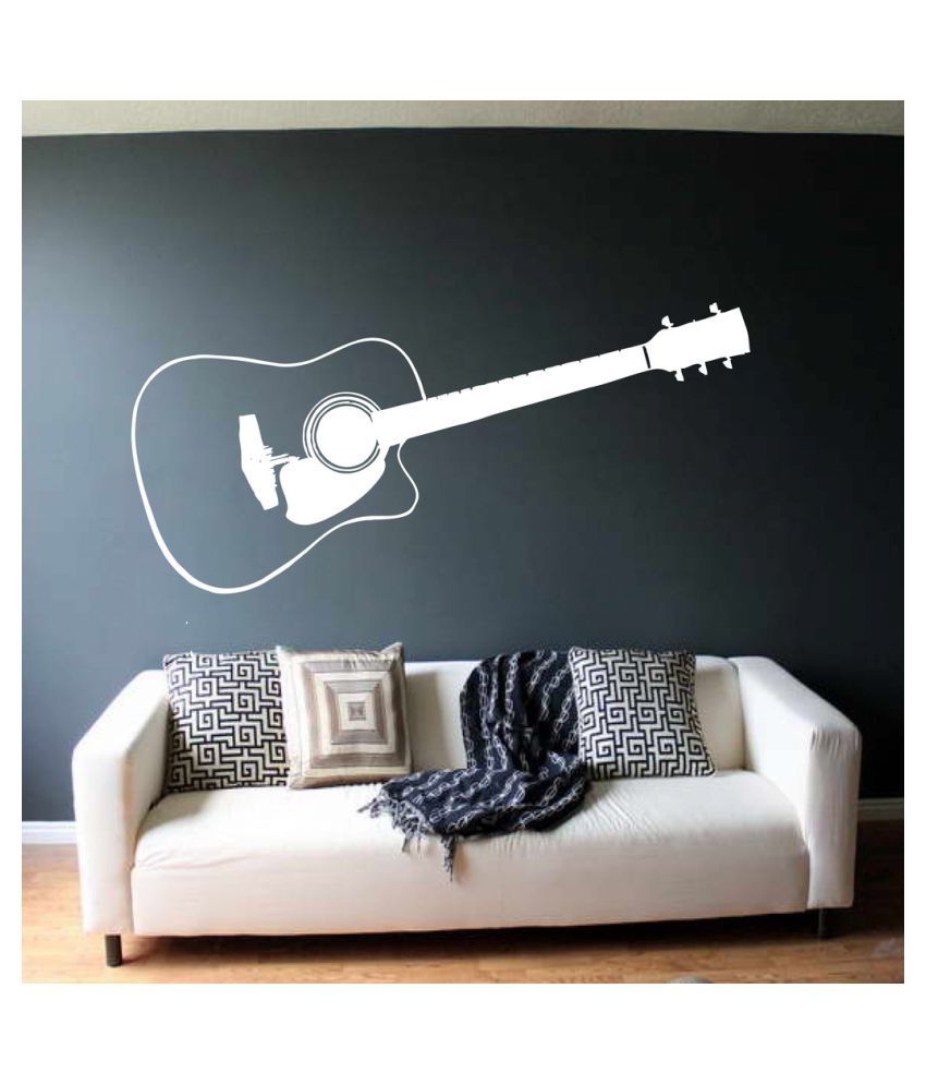     			Decor Villa Guitar PVC Wall Stickers