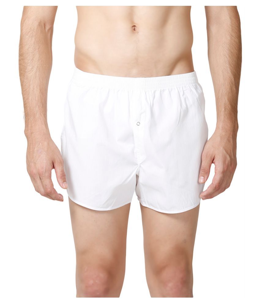 Liberty White Cotton Boxer Pack of 2 Buy Liberty White Cotton Boxer Pack of 2 Online at Low